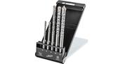 Topex 57H572 5pce SDS Drill Bit Set 4 Cutter 5-12mm in plastic case image