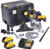 Dewalt  DCW620H2-GB 18volt Cordless Router 1/2inch c/w 2 x 5amp Batteries Powerstack in case