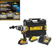Dewalt DCD1007h2T-gb  New H.Duty Combi Drill Driver c/w 2 x 5amp Powerstack batteries &amp; charger image