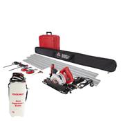 Rubi 51987-51949 TC-125 110volt Wet &amp; Dry Tile Plunge Circular Saw with rail &amp; Clamp kit in Carrying Bag image