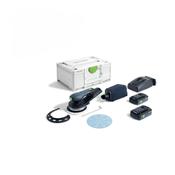 Festool 577727 18volt Cordless Sander 150mm diameter pad ETSC2 with 2 x 4amp batteries &amp; charger image