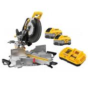 Dewalt DCS782XW2-GB 18volt Mitre Chop Saw with 305mm Blade for wood, 2x8amp 18volt Batteries &amp; Charger