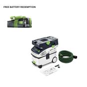 Festool 577067 18v Cordless Dust Extractor M Class 15litre Midi CTMC Wet &amp; Dry (No batteries)