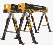 Roughneck Rou35602 Pair heavy Duty Saw Horses 630-820mm high, 1178kgs per pair capacity