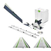 Festool 5779888x4  18volt Cordless Plunge Saw 8x4foot sheet kit TSC 55 KSEB with 2 rails, joiner &amp; carrying bag