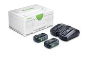Festool 578820  18volt Energy pack 2 x 4amp TBX Lion Batteries, Charger &amp; Systainer image
