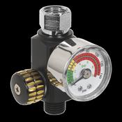 Sealey On-Gun Air Pressure Regulator/Gauge AR01