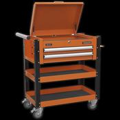 SEALEY Mobile Tool and Parts Orange Trolley AP760MO