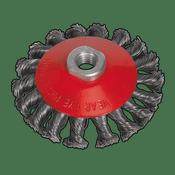 Sealey Conical Wire Brush Ø100mm M14 x 2mm CWB101