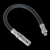 Sealey Rubber Delivery Hose with 4-Jaw Connector Flexible 300mm 1/8 GGHE300