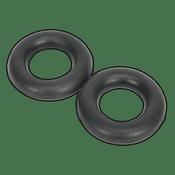 Sealey Exhaust Mounting Rubbers - L59 x W59 x D13.5 (Pack of 2) EX04