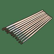 Sealey Touch-Up Paint Brush Assortment 10pc Wooden Handle PB2
