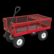 Sealey Platform Truck with Sides Pneumatic Tyres 450kg Capacity CST806 image