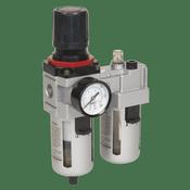Sealey Air Filter/Regulator/Lubricator - High Flow SA4001