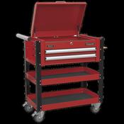 SEALEY Mobile Tool and Parts Red Trolley AP760M