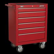 Sealey Rollcab 6 Drawer with Ball-Bearing Slides - Red AP226