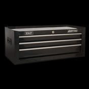 Sealey Mid-Box 3 Drawer with Ball-Bearing Slides - Black AP223B