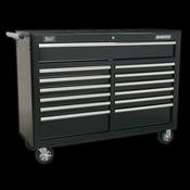 Sealey Rollcab 13 Drawer with Ball Bearing Slides - Black AP5213TB