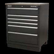 Sealey Modular Heavy-Duty Floor Cabinet 6 Drawer 775mm APMS03