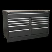 Sealey Modular Floor Cabinet 11 Drawer 1550mm Heavy-Duty APMS04