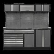 Sealey Modular Tool Storage System Stainless Steel Worktop 2.04m APMSSTACK11SS
