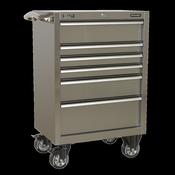 Sealey Rollcab 6 Drawer 675mm Stainless Steel Heavy-Duty PTB67506SS