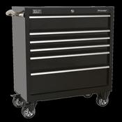 Sealey Rollcab 6 Drawer 930mm Heavy-Duty Black PTB93006