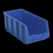 Sealey Plastic Storage Bin Deep 145 x 335 x 125mm Blue Pack of 16 TPS3D
