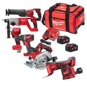 Milwaukee 7 Piece Power Tool Kit M18BLPPTF1-502X image