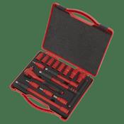 Sealey Insulated Socket Set 16pc 3/8"Sq Drive 6pt WallDrive VDE Approved AK7940