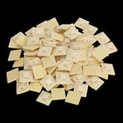 Sealey Self-Adhesive Cable Tie Mount 25 x 25mm White Pack of 100 CTM2525W