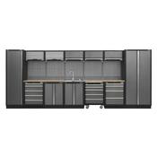 Sealey Superline Pro 4.9m Storage System - Pressed Wood Worktop APMSSTACK17W
