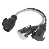 Sealey Conversion Lead 13-Pin Euro to 7-Pin N &amp; S Type Plugs 12V TB55