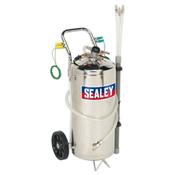 Sealey Air Operated Fuel Drainer 40L Stainless Steel TP200S