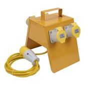 Sealey CEE 4-Way Splitter Box 1.5mm Cable 16A Plug WSSB16