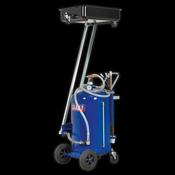 Sealey 80L Cantilever Air Discharge Mobile Oil Drainer with Probes AK462DX