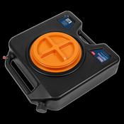 Sealey 15L Oil/Fluid Drain Pan &amp; Recycling Container - Wheeled DRP44