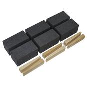 Sealey Floor Grinding Block 50 x 50 x 100mm 60Grit - Pack of 6 FGB60
