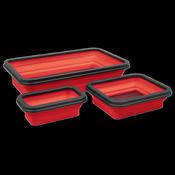 Sealey Collapsible Magnetic Parts Tray - Set of 3 APCMTS