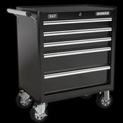 Sealey 5 Drawer Rollcab with Ball-Bearing Slides - Black AP33459B