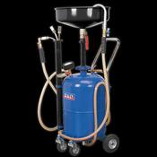 Sealey Air Discharge Mobile Oil Drainer with Probes 35L AK456DX