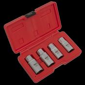 Sealey Metric Stud Extractor Set 1/2"Sq Drive 4pc AK723
