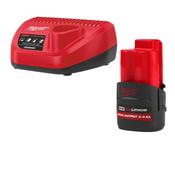 Milwaukee M12 2.5Ah High Output Battery &amp; Charger Kit M12HNRG-251 image