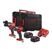 Milwaukee  M18 Fuel Drill &amp; Impact Wrench kit M18FPP2F3-502X image