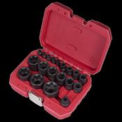 Sealey External TRX-P* Socket Set 19pc SX097