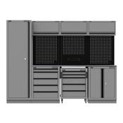 Sealey Superline PRO Black Edition Storage System with Stainless Worktop 2.64m APMSBESTACK02SS
