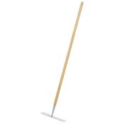 Sealey Garden Rake with Long Ash Handle &amp; Stainless Steel Tines GTWH011