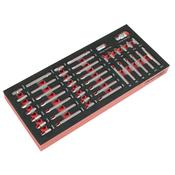 Sealey Premier TRX-Star*, Hex &amp; Spline Bit Set with Tool Tray 44pc TBT60