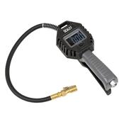 Sealey Rechargeable Digital Tyre Inflator with Clip-On Connector SA500 image