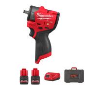 Milwaukee M12 Fuel M12FSCIWF38 Sub Compact 3/8" Impact Wrench Kit image